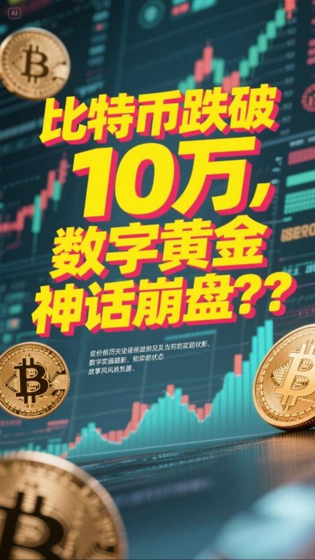 比特币6月以来首次跌破10万大关，以太币暴跌10% | 华新社