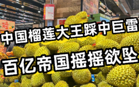 榴莲“王冠”落地：东南亚遭遇“榴莲海啸”，中国消费者迎来“榴莲自由”